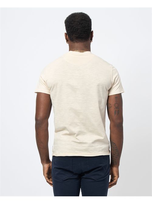 Yes Zee Raw Cut Cotton Crew Neck T-Shirt YES ZEE | T722-TL000222